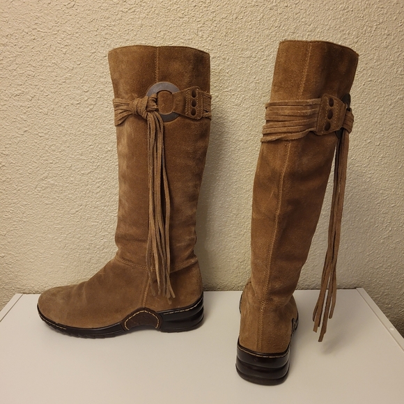 Söfft Tan-Brown Tassel Boots Size 6MW - Picture 5 of 13